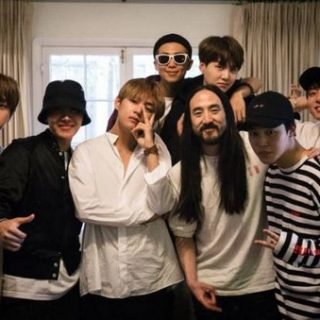 DJ Steve Aoki and Korean boy band BTS