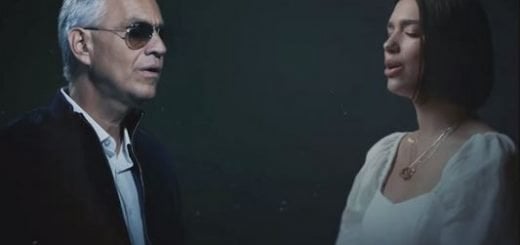 Andrea Bocelli and Dua Lipa