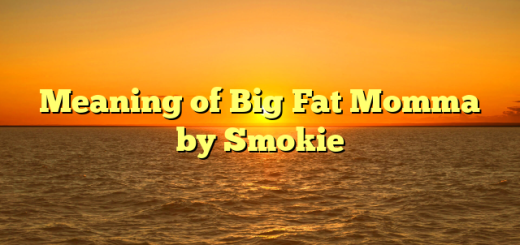Meaning of Big Fat Momma by Smokie